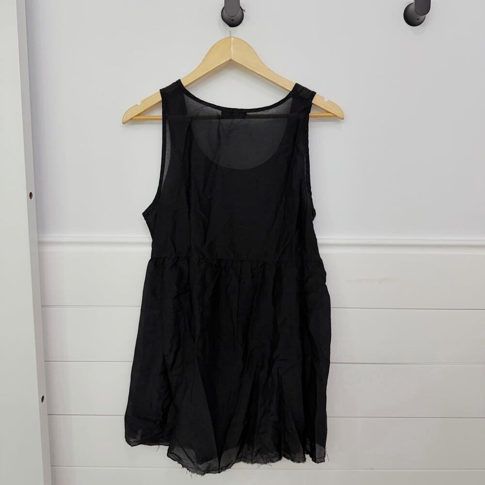 Women’s CP Shades Lot Of Two Tank Tops Black White Silk Blend Size Small S - Picture 5 of 10